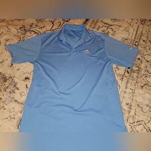 Nike Light Blue Polo Golf Shirt Size Xl